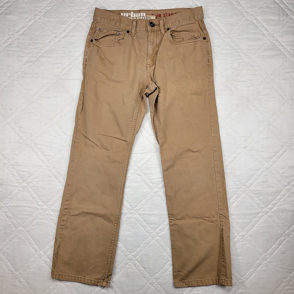 urban‎ pipeline slim straight khaki jeans men's 30X30